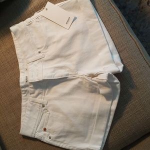 Hudson Jeans- White Denim Shorts